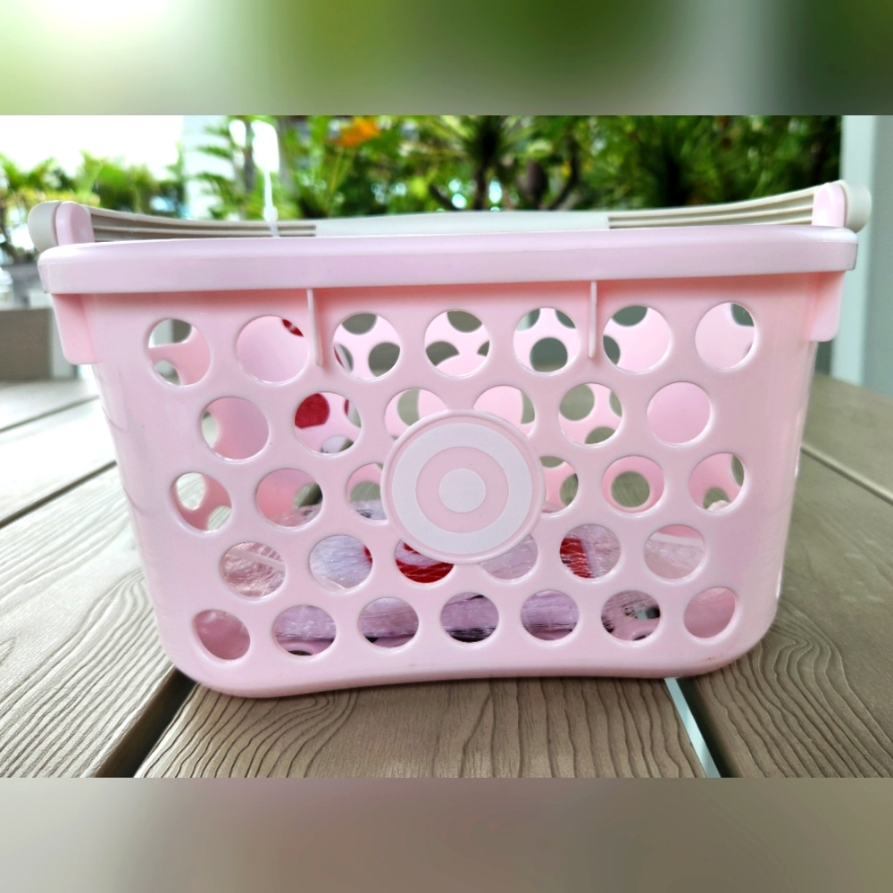 PINK TARGET Shopping Basket Toy NWT